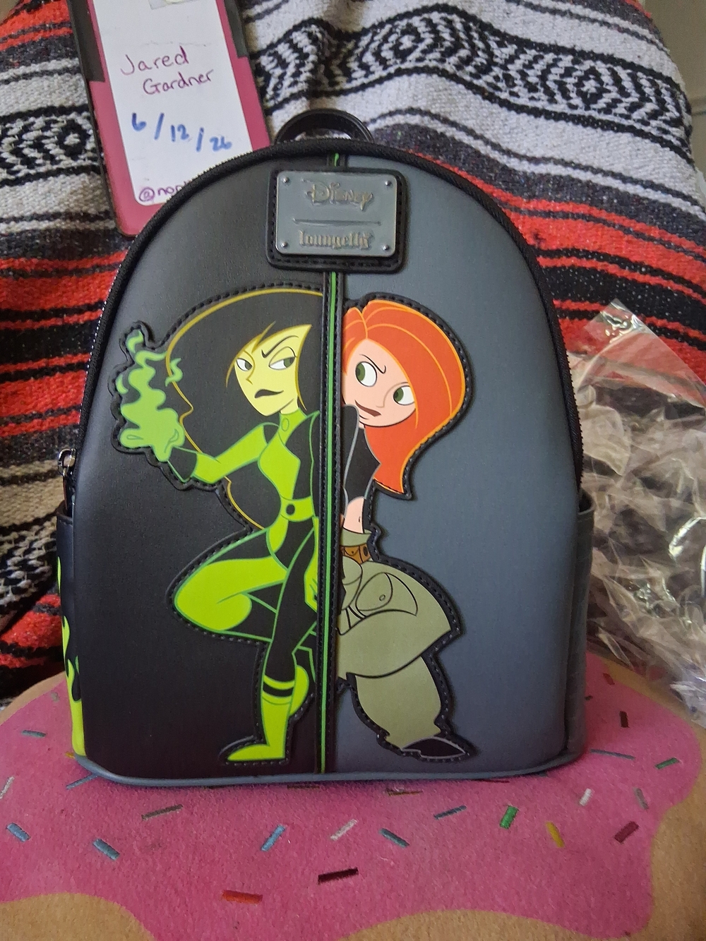Loungefly Kim Possible Shego GITD Mini Backpack NWT BAM Exclusive